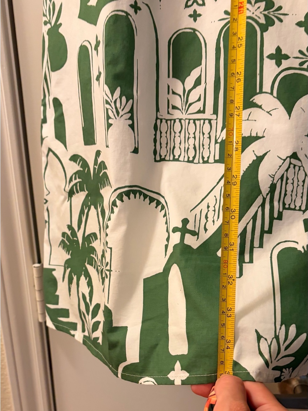 Sugarlips White Dress with Green Tropical Print - Picture 4 of 8